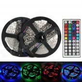 72W 3000lm 600-3528 SMD LED RGB Flexible Lamp Strip w/ 44-Key Controller (2 x 5m)