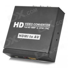 HDMI to AV NTSC / PAL HD Video Audio Converter - Black + White HDMI to AV NTSC / PAL HD Video Audio Converter - Black + White