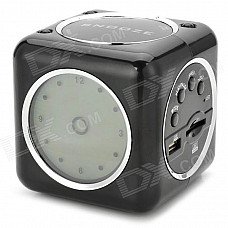 SAYIN SY-320 Multifunction MP3 Player w/ FM + USB + SD Card Slot + Digital Color - Black + Silver