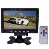 7" TFT LCD 7W Digital Car Desktop Monitor - Black