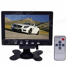 7" TFT LCD 7W Digital Car Desktop Monitor - Black 7" TFT LCD 7W Digital Car Desktop Monitor - Black