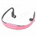 Stylish Sports Rechargeable In-Ear MP3 Player Headset w/ FM / TF - Pink + Grey Stylish Sports Rechargeable In-Ear MP3 Player Headset w/ FM / TF - Pink + Grey
