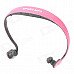 Stylish Sports Rechargeable In-Ear MP3 Player Headset w/ FM / TF - Pink + Grey Stylish Sports Rechargeable In-Ear MP3 Player Headset w/ FM / TF - Pink + Grey