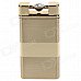 Stylish Windproof Aluminum Alloy Green Flame Butane Jet Lighter w/ Rhinestone - Golden Stylish Windproof Aluminum Alloy Green Flame Butane Jet Lighter w/ Rhinestone - Golden