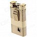Stylish Windproof Aluminum Alloy Green Flame Butane Jet Lighter w/ Rhinestone - Golden Stylish Windproof Aluminum Alloy Green Flame Butane Jet Lighter w/ Rhinestone - Golden