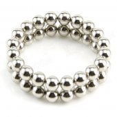 10050087W Spherical Powerful Magnets - Silver (40 PCS)