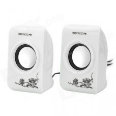 SENICC SN-463 Digital Speaker for Computer - White (Pair / 3.5mm) SENICC SN-463 Digital Speaker for Computer - White (Pair / 3.5mm)