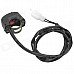 CPTCAM 12V Motorcycle Double Flash Switch - Black + Red CPTCAM 12V Motorcycle Double Flash Switch - Black + Red