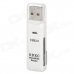 Mini Portable High Speed USB 3.0 to TF / Micro SDSlot Card Reader - White (128GB Max.) Mini Portable High Speed USB 3.0 to TF / Micro SDSlot Card Reader - White (128GB Max.)