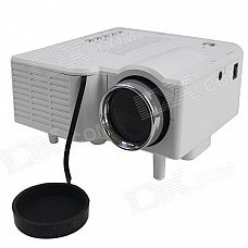 RuiQ UC-30 24W Portable Mini LCD Projector w/ SD / AV / VGA / HDMI - White (EU Plug / 100~240V) RuiQ UC-30 24W Portable Mini LCD Projector w/ SD / AV / VGA / HDMI - White (EU Plug / 100~240V)