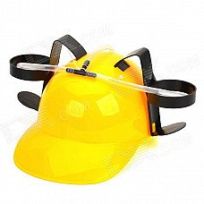 Unique Beer Drinking Hard Hat (Yellow) Unique Beer Drinking Hard Hat (Yellow)