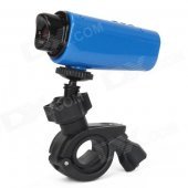 Z-071 Waterproof 5.0 MP 1080p Sport Camera w/ Loop Recording + Motion Detection + TF - Blue
