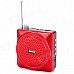 Shinco H-02 Portable Voice Amplifier Loudspeaker w/ FM Radio + TF Card Slot - Red + Black Shinco H-02 Portable Voice Amplifier Loudspeaker w/ FM Radio + TF Card Slot - Red + Black
