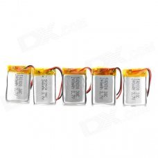 502030 Replacement 3.7V 240mAh 30C Batteries for R/C Aircraft - White (5 PCS) 502030 Replacement 3.7V 240mAh 30C Batteries for R/C Aircraft - White (5 PCS)