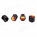 Germany Flag Replacement Aluminum Alloy Car Tire Valve Caps + Key Ring Set - Black (4 PCS) Germany Flag Replacement Aluminum Alloy Car Tire Valve Caps + Key Ring Set - Black (4 PCS)