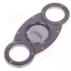 Fashionable Stainless Steel Cigar Cutter Knife - Grey + Golden Fashionable Stainless Steel Cigar Cutter Knife - Grey + Golden