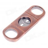 Unique Stainless Steel Cigar Cutter Knife - Copper + Silver