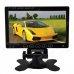 7.0" Touch Key TFT LCD PAL / NTSC Car Monitor w/ Dual Video Input, Remote Control - Black