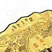 10.7'' Chinese Folding Fan / Art Fan Riverside Scene at Qingming Festival - Brown + Yellow