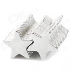Star Shaped N33 NdFeB Powerful Magnets - Silver (50 PCS)