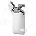 YINGWANG Stylish Eagle Head Refillable Butane Gas Windproof Jet Lighter w/ LED - Silver (1 x AG3)