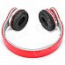 AT-BT802 Bluetooth V2.1 + EDR Headband Stereo Headphone w/ Microphone - Red + Silvery Grey + Black AT-BT802 Bluetooth V2.1 + EDR Headband Stereo Headphone w/ Microphone - Red + Silvery Grey + Black