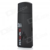 Mini DVB-T Digital TV USB Dongle Stick w/ FM / DAB / SDR / Remote Control - Black