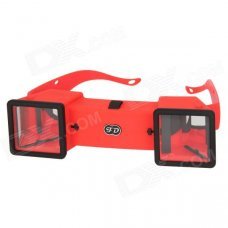Mini 3D Stereo Viewer Stereoscope - Red Mini 3D Stereo Viewer Stereoscope - Red