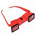 Mini 3D Stereo Viewer Stereoscope - Red Mini 3D Stereo Viewer Stereoscope - Red