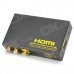 HDMI Splitter / Digital Audio Converter / Analog Audio Decoder - Black + Yellow (1-In / 2-Out) HDMI Splitter / Digital Audio Converter / Analog Audio Decoder - Black + Yellow (1-In / 2-Out)