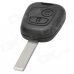 AML031381 Replacement 2-Button Remote Key Case for Citroen / Peugeot - Black + Silver AML031381 Replacement 2-Button Remote Key Case for Citroen / Peugeot - Black + Silver