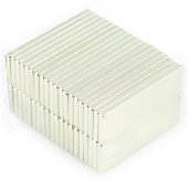 30 x 10 x 2mm NdFeB Neodymium Magnet DIY Set - Silver (40 PCS)