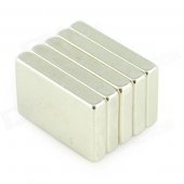 30 x 20 x 5mm NdFeB Neodymium Magnet DIY Set - Silver (5 PCS)