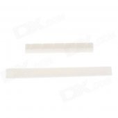 William Acoustic Classical Guitar Plastic Bridge Saddle Nut - Ivory