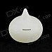 Glow-in-the-Dark Vinyl Water-drop Coin Bank - White