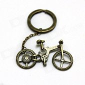 Retro Bicycle Style Zinc Alloy Keychain - Bronze