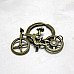 Retro Bicycle Style Zinc Alloy Keychain - Bronze