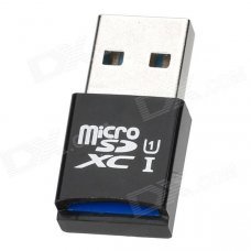 USB 3.0 Micro SD / TF Card Reader - Black USB 3.0 Micro SD / TF Card Reader - Black