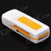 USB 2.0 4-in-1 TF / SD / MS / M2 Card Reader - White + Yellow USB 2.0 4-in-1 TF / SD / MS / M2 Card Reader - White + Yellow
