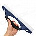 Convenient Plastic + Rubber Ice Scraper Shovel w/ Grip for Car - Black + White + Deep Blue
