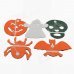 Halloween Paper Garland Set - Orange + Green + White Halloween Paper Garland Set - Orange + Green + White