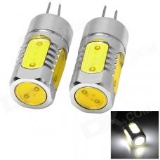 G4-5W-V-12V 5w 200lm 6500k G4 White Light LED Clearance Lamp Bead - Silver + Yellow (2 PCS) G4-5W-V-12V 5w 200lm 6500k G4 White Light LED Clearance Lamp Bead - Silver + Yellow (2 PCS)