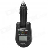 281 Handy Car Cigarette Lighter Powered 1" Display Battery Voltameter for Car - Black