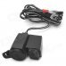 Waterproof USB Charging Dock Station Set for Cellphone / GPS / Motorcycle + More - Black Waterproof USB Charging Dock Station Set for Cellphone / GPS / Motorcycle + More - Black