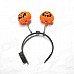 Halloween Flash Double Color LED Pumpkin Head Hoop - Black + Orange (3 x AG13) Halloween Flash Double Color LED Pumpkin Head Hoop - Black + Orange (3 x AG13)