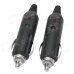20036 Car Cigarette Lighter Plug Socket w/ LED Indicator - Black (2 PCS) 20036 Car Cigarette Lighter Plug Socket w/ LED Indicator - Black (2 PCS)