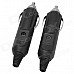 20036 Car Cigarette Lighter Plug Socket w/ LED Indicator - Black (2 PCS) 20036 Car Cigarette Lighter Plug Socket w/ LED Indicator - Black (2 PCS)