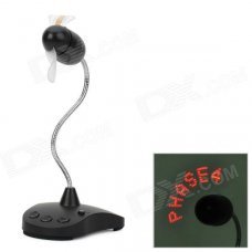 216-05 USB 2-Blade 1-Fan 7-LED Red Flashing Light Massage Fan - Black (3 x AAA) 216-05 USB 2-Blade 1-Fan 7-LED Red Flashing Light Massage Fan - Black (3 x AAA)