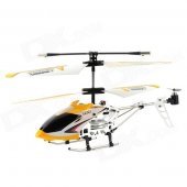 HengXiang HX701 Mini 3.5-CH IR Remote Control R/C Helicopter w/ Gyro - Yellow + White + Black