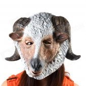 Natural Rubber Sheep Mask - Ivory + Brown